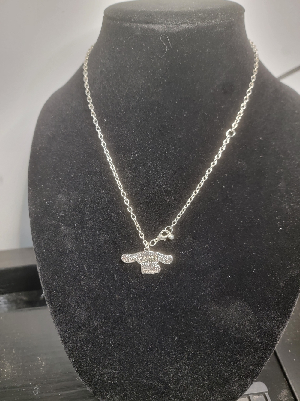 Silver Tone Pendant Necklace - Women's Jewelry - Picture 2 of 3